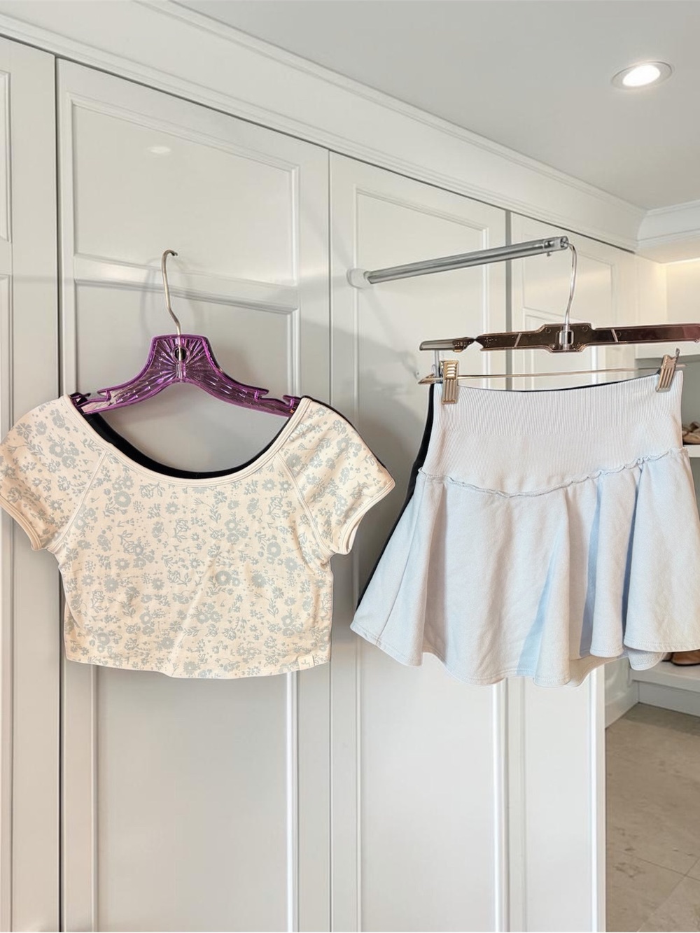 Matching Skort and Cropped Top Set